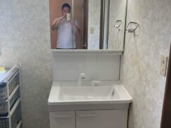 洗面化粧台取り替え工事