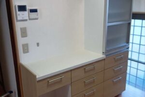 カップボード取り付け工事